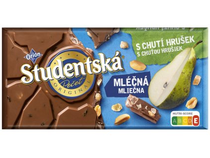 Studentská pečeť mléčná s chutí hrušek 170g
