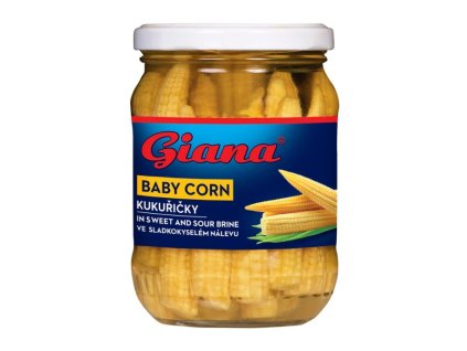 Kukuřičky ve sladkokyselém nálevu 340g