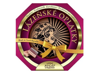 Lázeňské oplatky Nugátové natírané 175g