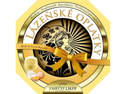 Lázeňské oplatky Vaječný likér natírané 175g