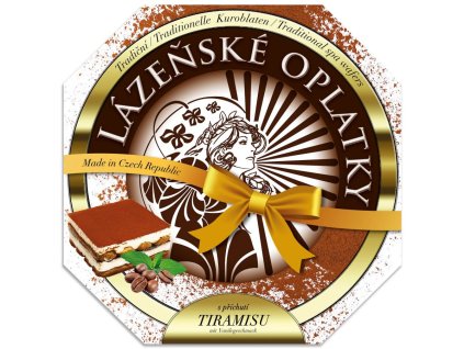 Lázeňské oplatky Tiramisu natírané 175g