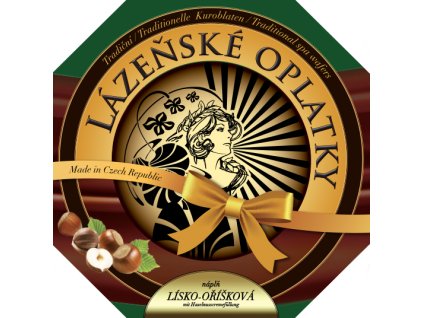 Lázeňské oplatky lískooříškové 175g – natírané