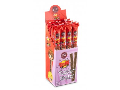 Elit Milk chocolate stick with popping candy 36g