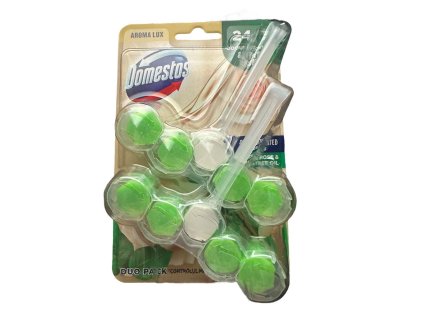 DOMESTOS WC AROMA LUX OLEJ Z BÍLÉ RŮŽE A ČAJOVNÍKU 2 X 55G PL RAMÍNKO NA TOALETU