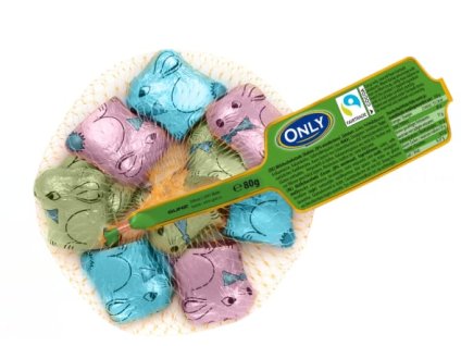 Velikonoční zajíčci z mléčné čokolády 80g