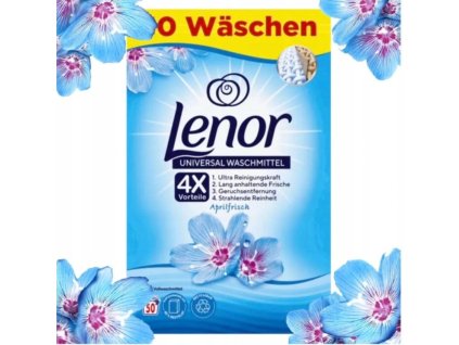 Lenor prací prášek 3kg Universal Aprilfrisch 50WL