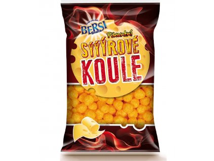 BERSI Snack s Příchutí Pikantní Sýrové koule 120g