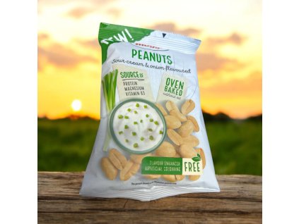 Mogyi pražené solené arašídy s příchutí zakysané