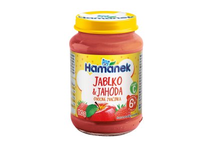 HAMÁNEK Jahoda s jablky 6m+ 190 g