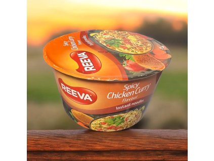 Reeva instantní nudle kuřecí a Curry miska 75g