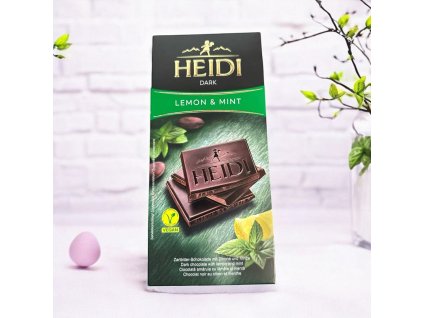 Hořká čokoláda s mátou a citronem 80g