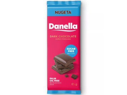 NUGETA Danella hořká čokoláda zero sugar 85g