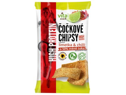 Vital snack Čočkové chipsy lime and chilli High protein 65g