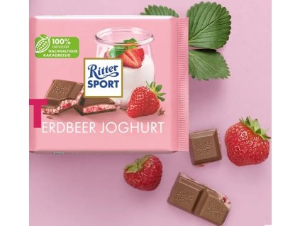 Ritter sport čokoláda Jahoda jogurt 100g