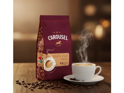 Carousel Daily Cup Crema zrnková káva 1kg