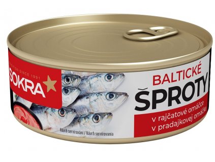 Baltické šproty v rajčatové omáčce 240g