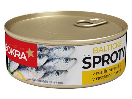 Baltické šproty v rostlinném oleji 240g