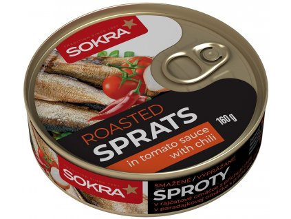 Smažené šproty v rajčatové omáčce s chilli 160g