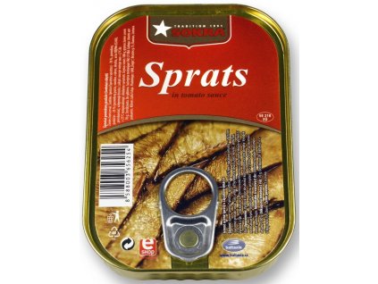 Jemně uzené šproty v rajčatové omáčce 100g