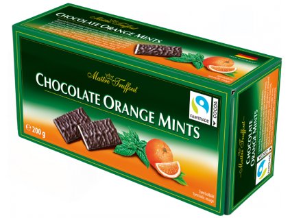 Čokoládové polštářky pomeranč mint 200g