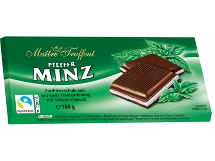 Hořká čokoláda s mátovým krémem 100g