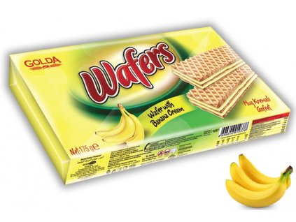 Golda Wafers Banan175g Oplatky s banánovým krémem