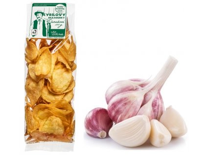 Cyrilovy brambůrky česnekové