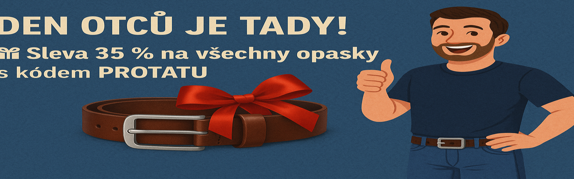 Sleva 35 % na všechny opasky s kódem PROTATU