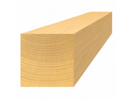 Dřevěný profil čtvercový (40x40 mm / L: 2500 mm) materiál: buk, broušený povrch bez nátěru, balení: PVC fólie