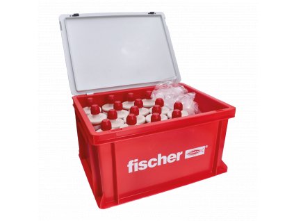 Praktický montážní box Fischer HWK obsahující 16 x chemickou maltu Fischer FIS VL 410 C