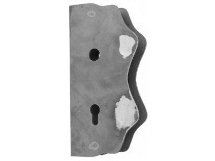 Kazetová sestava pro branku 250x125x30mm, otvor pro kliku ø 20mm, na profil 30x30mm, hladká, pro zámek ZM90/80