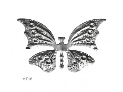 Motýl-dekorační element H 60 x L 110 mm, tl. 0,6 mm