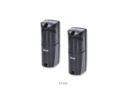 Fotobuňky 1 pár, bezdrátový vysílač, je nutno dokoupit baterii FTA1 nebo FTA2, nastavení 210° vertikálně a 30° horizontálně.