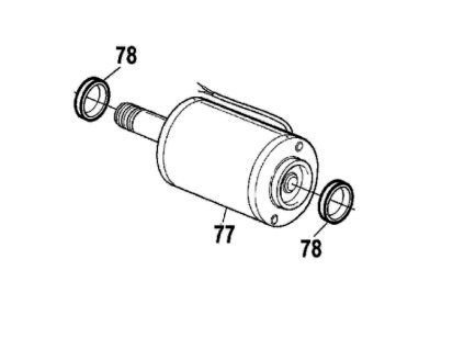 MBA01R03 motor pro HYPPO 7124 24V