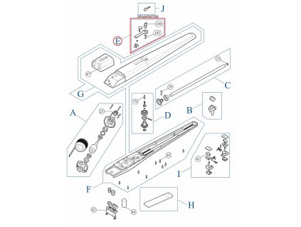 SPGAP00700 kit zajišťovacího mechanismu zámku TOONA
