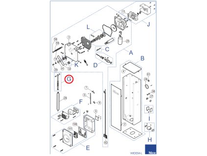 SPAMG197D00A napínák pružiny pro WIDEL