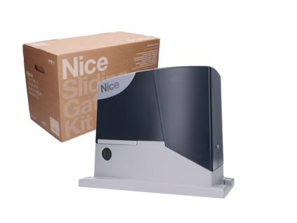 NICE ROAD 400 KIT sada pohonu pro posuvné brány do 400kg, 24V, 210W, 300N, 1x el.RBA4R10 s vestavěným přijímačem, 2x FLO2RE