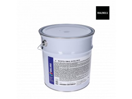 Barva antikorozní na zinek - černá polomatná 5 kg, RAL9011