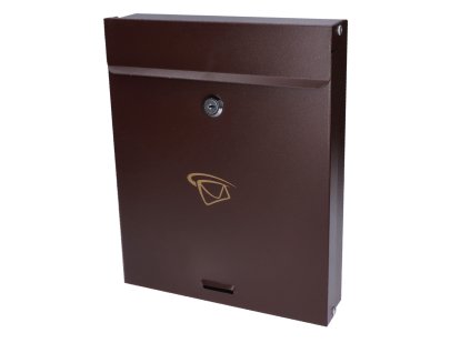 Poštovní schránka (250x305x60mm), max. formát listu: A4, hnědá