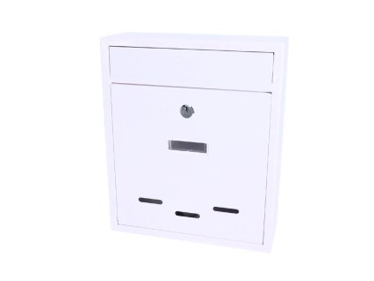 Poštovní schránka (260x310x95 mm, tloušťka materiálu 0,6 mm), max. formát listu: A4, BÍLÁ
