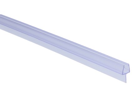 Plastové těsnění na sklo 8mm, mezi skleněné dveře a stěnu nebo podlahu, 2200mm