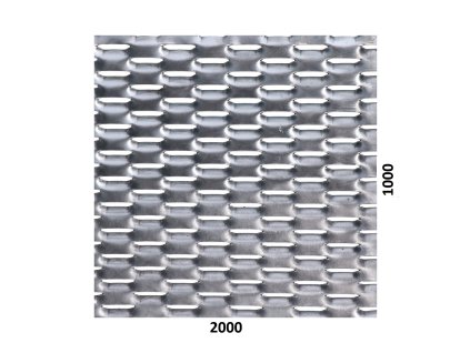 ťahokov Zn, oko: 47x18mm, mostík: 8mm (2000x1000x1,5mm)