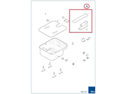PRME04R01 sada upevňovacích pák pre box ME3000