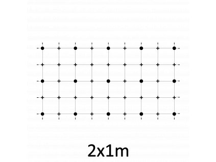 Montážní sada pro zelenou stěnu - nerez, rozměr 2x1m. Set obsahuje: EB1-GW02 (15ks), EB2-LA3 (25m), PVC-LA3 (28ks), EB1-NX3 (30ks)