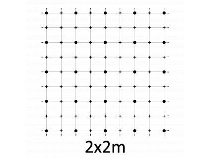 Montážní sada pro zelenou stěnu - nerez, rozměr 2x2m. Set obsahuje: EB1-GW02 (25ks), EB2-LA3 (45m), PVC-LA3 (36ks), EB1-NX3 (56ks)