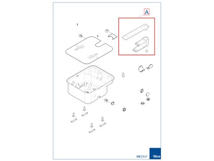 PRME04R02 sada upevňovacích pák pre box ME3000