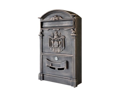 Poštovní schránka H 405 x L 255 x W 90 mm, medená patina