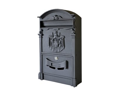 Poštovní schránka H 405 x L 255 x W 90 mm, černá