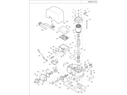 570CAST1 plastový držák elektroniky pro pohon Turbo