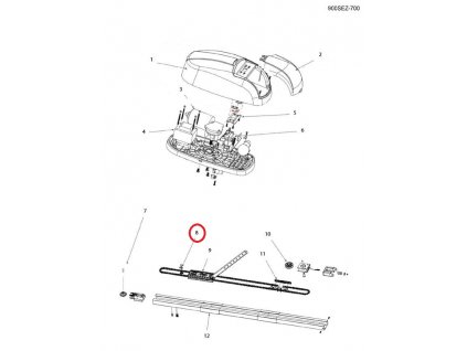 570SENSSEZCA mechanický doraz na dráhu pro pohon SEZ